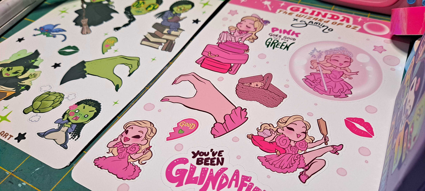 Elphie and Glinda Sticker Set