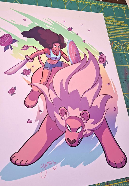 Stevonnie and Lion