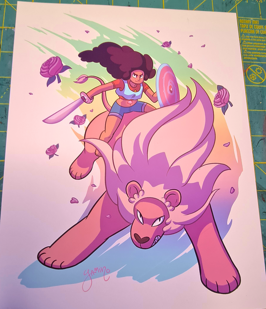 Stevonnie and Lion
